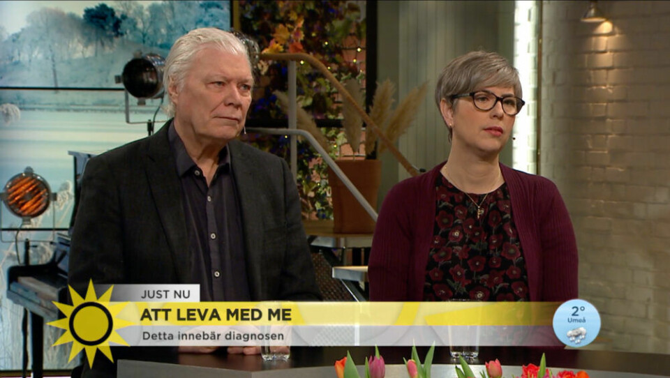 Björn Bragée och Anna Lindquist i Nyhetsmorgon i TV4. Björn Bragée och Anna Lindquist i Nyhetsmorgon i TV4.